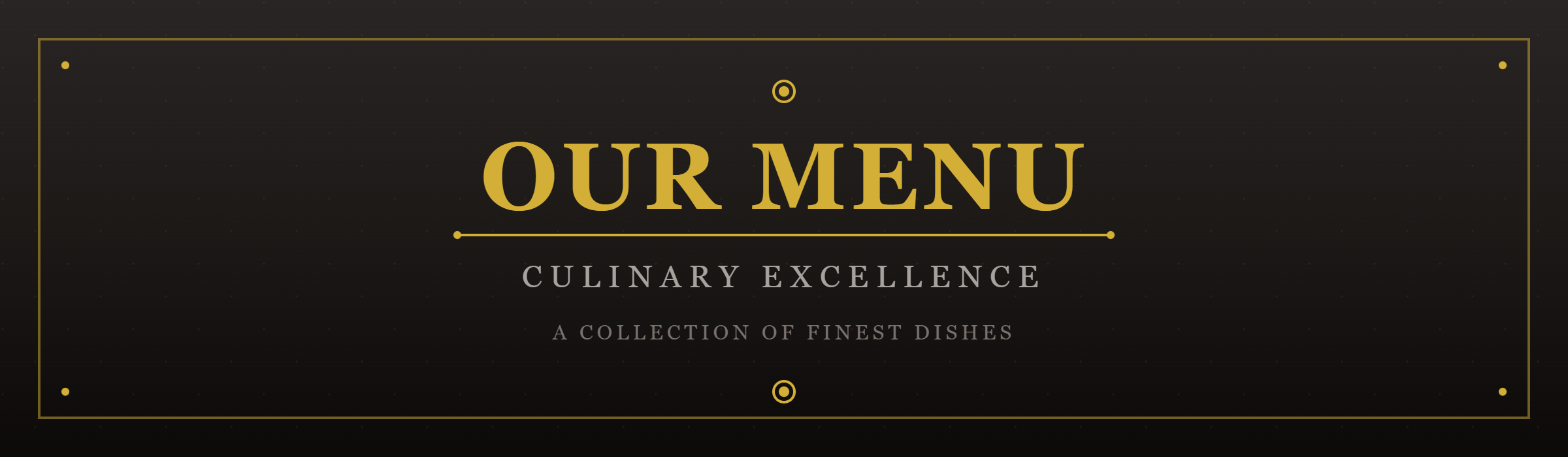 Situs Slot Gacor - Our Menu